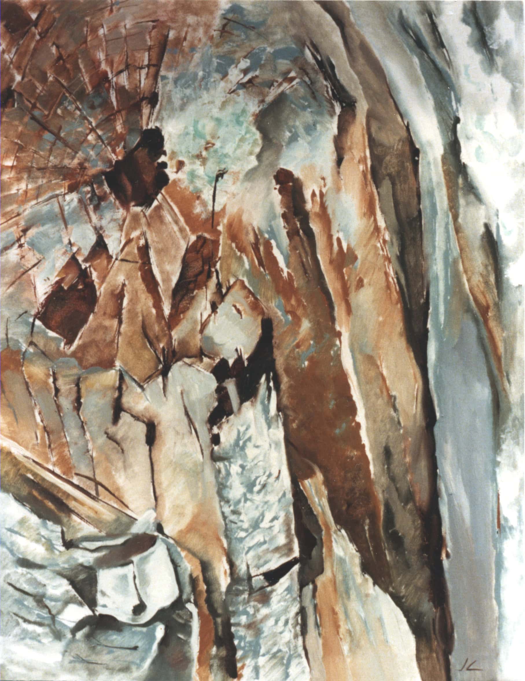 Tronco e corteccia (80x90 cm)