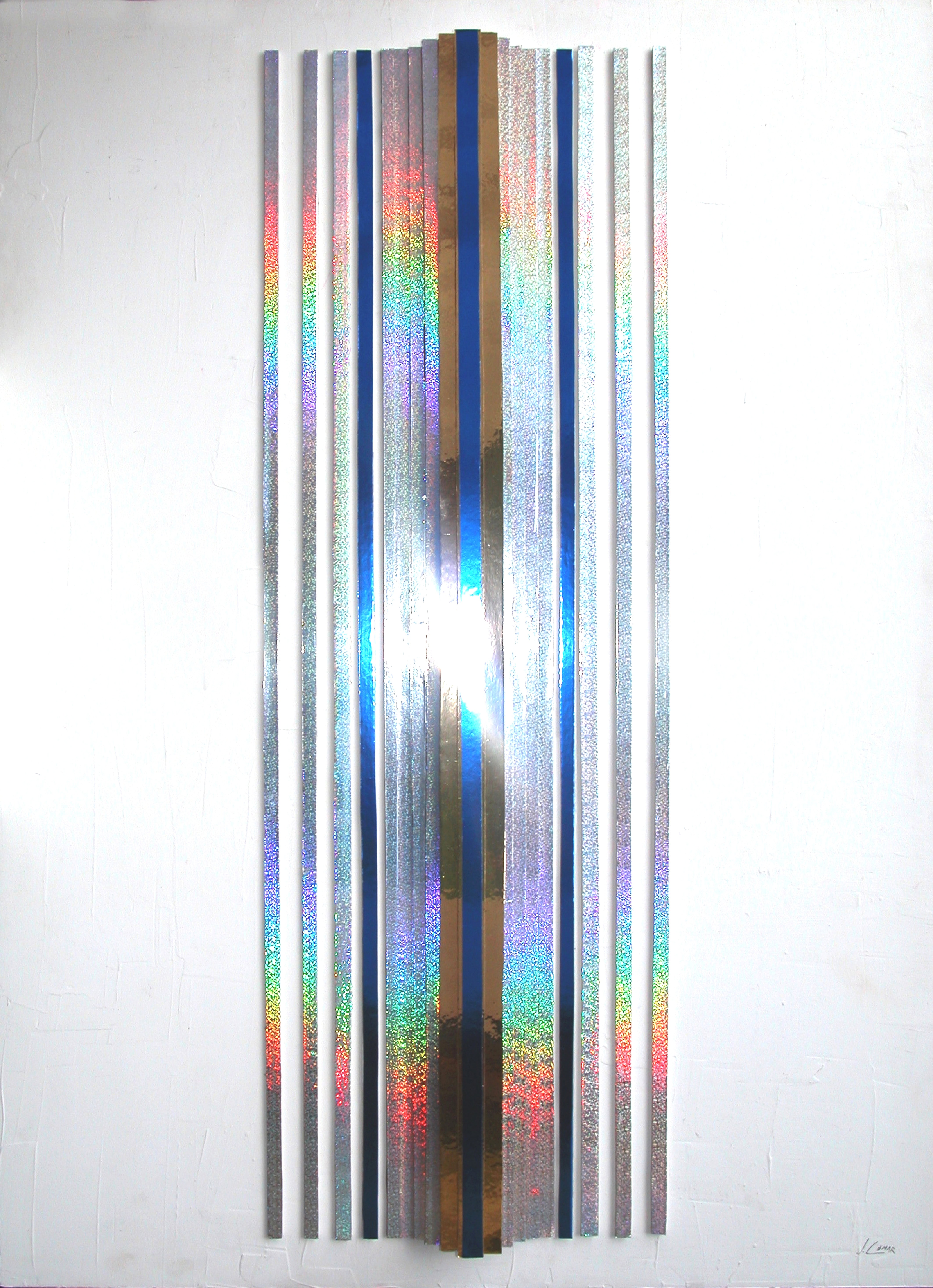 Ritmi verticali e paralleli (80x110 cm)