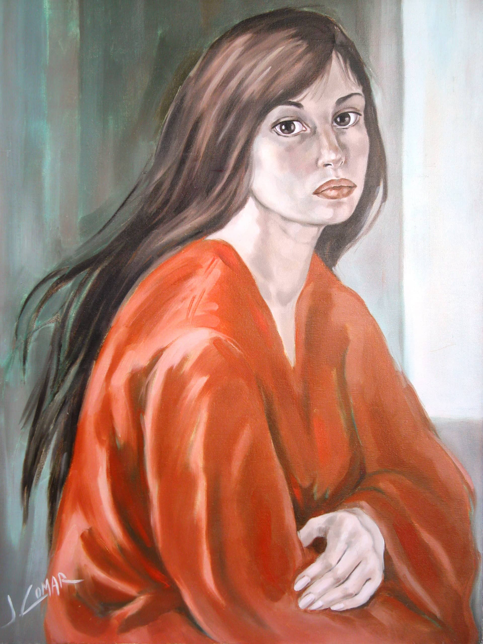 Figura in rosso (60x80 cm)